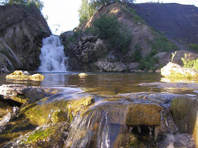 Беловский водопад в Новосибирске